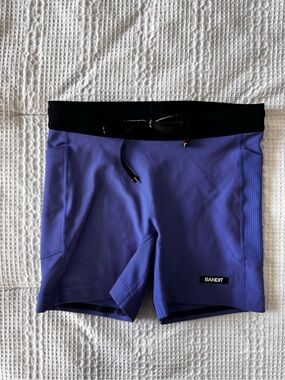 Bandit | Striped Cadence™ 5" Compression - Deep Peri Blue with Rust